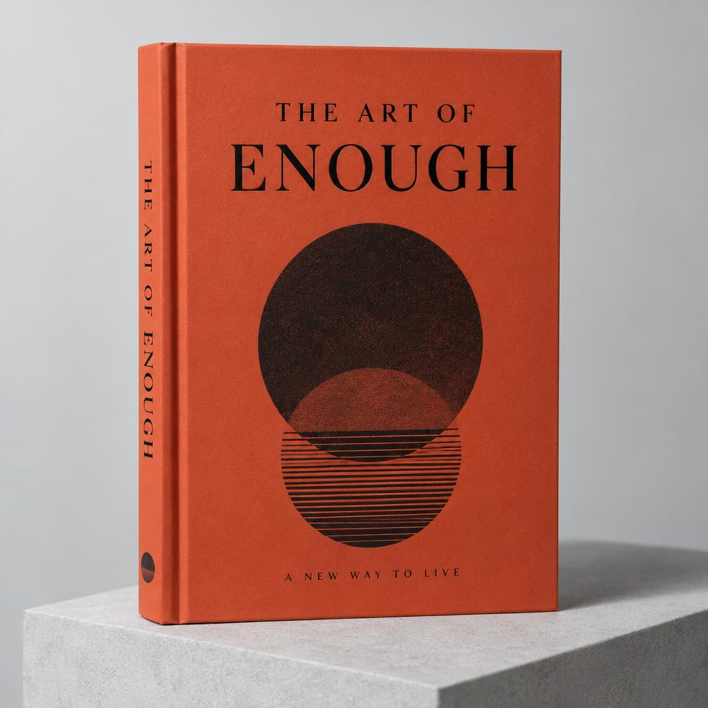 The Art of Enough: illustrative book cover